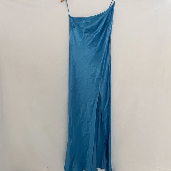 Bec And Bridge Frederick Asymmetrical Midi Dress Blue Size:6 - Picture 3 of 9